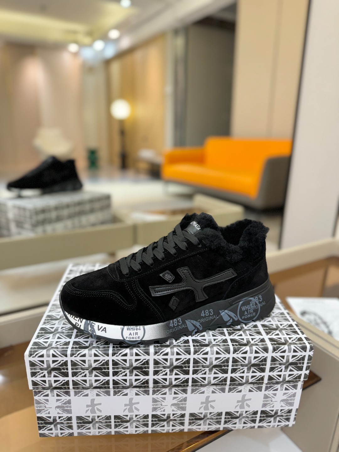 毛里 普瑞米亚达 Premiata Lander Trainers 兰诺系列米字低帮复古百搭 休闲训练运