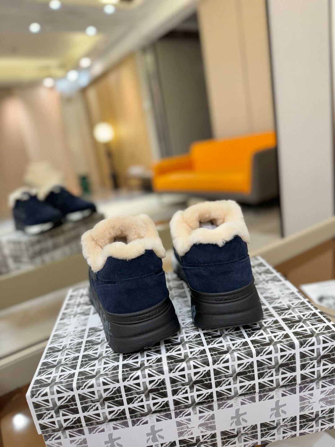 毛里 普瑞米亚达 Premiata Lander Trainers 兰诺系列米字低帮复古百搭 休闲训练运