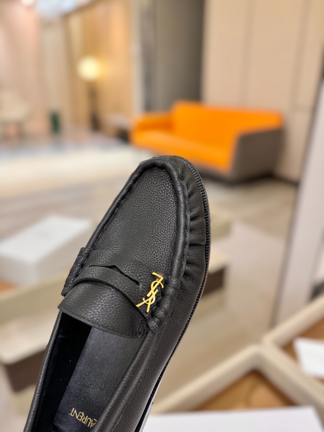 （情侣款） SAINT LAURENT圣罗兰新款褶皱乐福鞋系列🤝🤝YSL女孩的松弛感真的被狠狠拿捏 简直