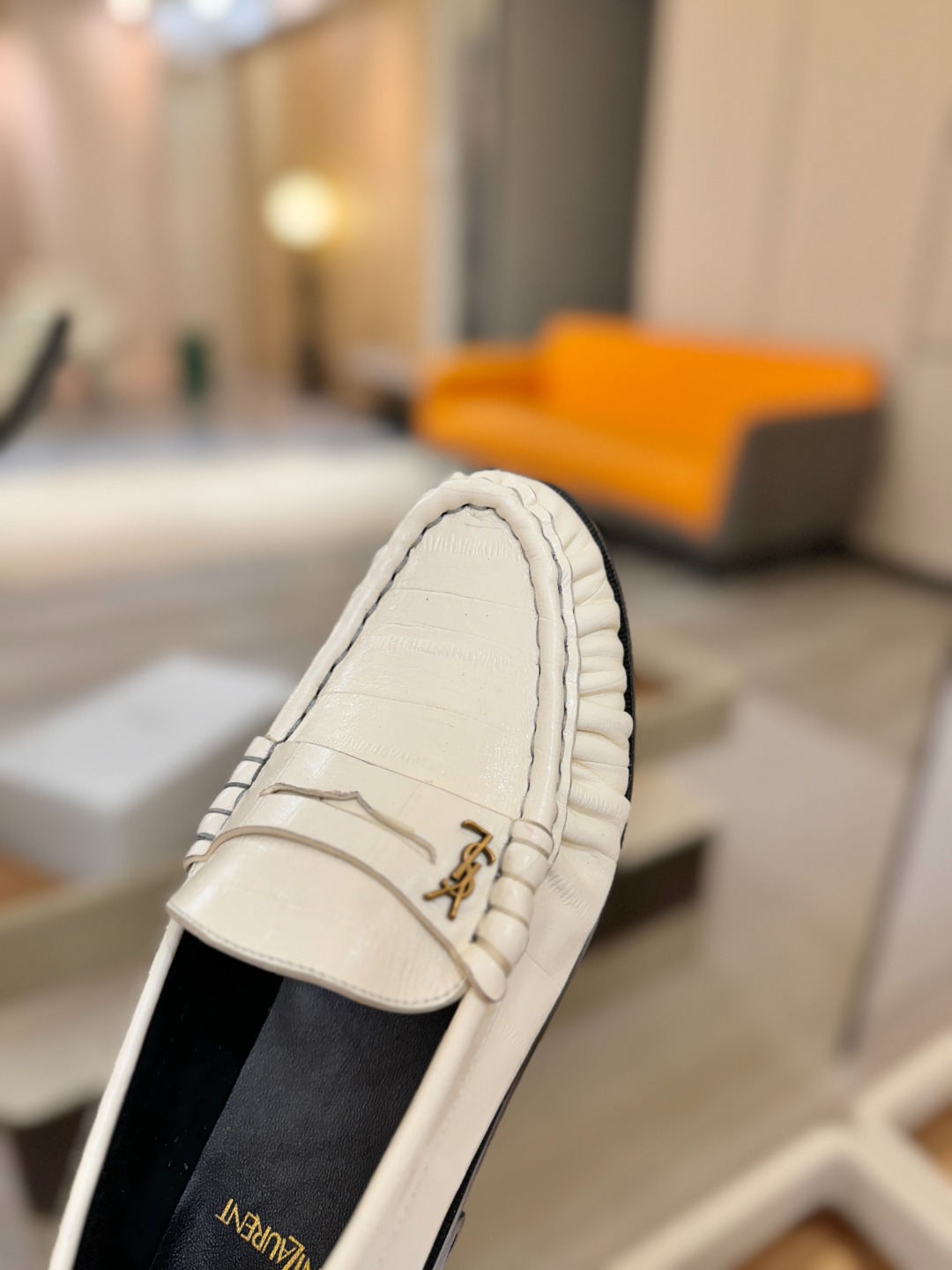 （情侣款） SAINT LAURENT圣罗兰新款褶皱乐福鞋系列🤝🤝YSL女孩的松弛感真的被狠狠拿捏 简直