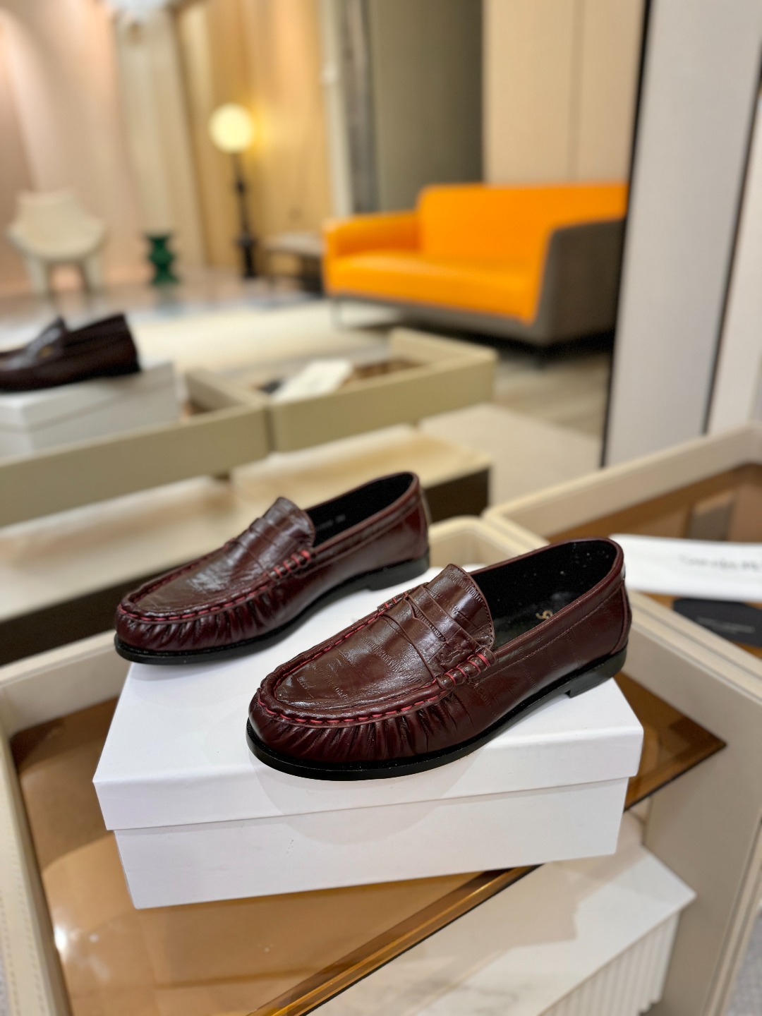 （情侣款） SAINT LAURENT圣罗兰新款褶皱乐福鞋系列🤝🤝YSL女孩的松弛感真的被狠狠拿捏 简直