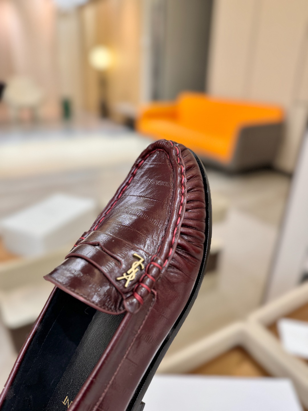 （情侣款） SAINT LAURENT圣罗兰新款褶皱乐福鞋系列🤝🤝YSL女孩的松弛感真的被狠狠拿捏 简直