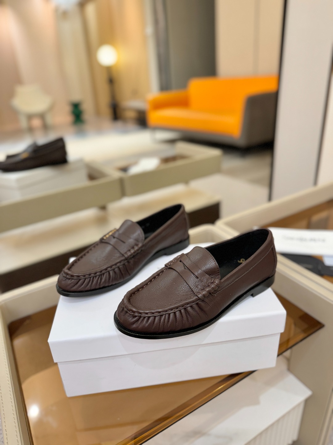 （情侣款） SAINT LAURENT圣罗兰新款褶皱乐福鞋系列🤝🤝YSL女孩的松弛感真的被狠狠拿捏 简直