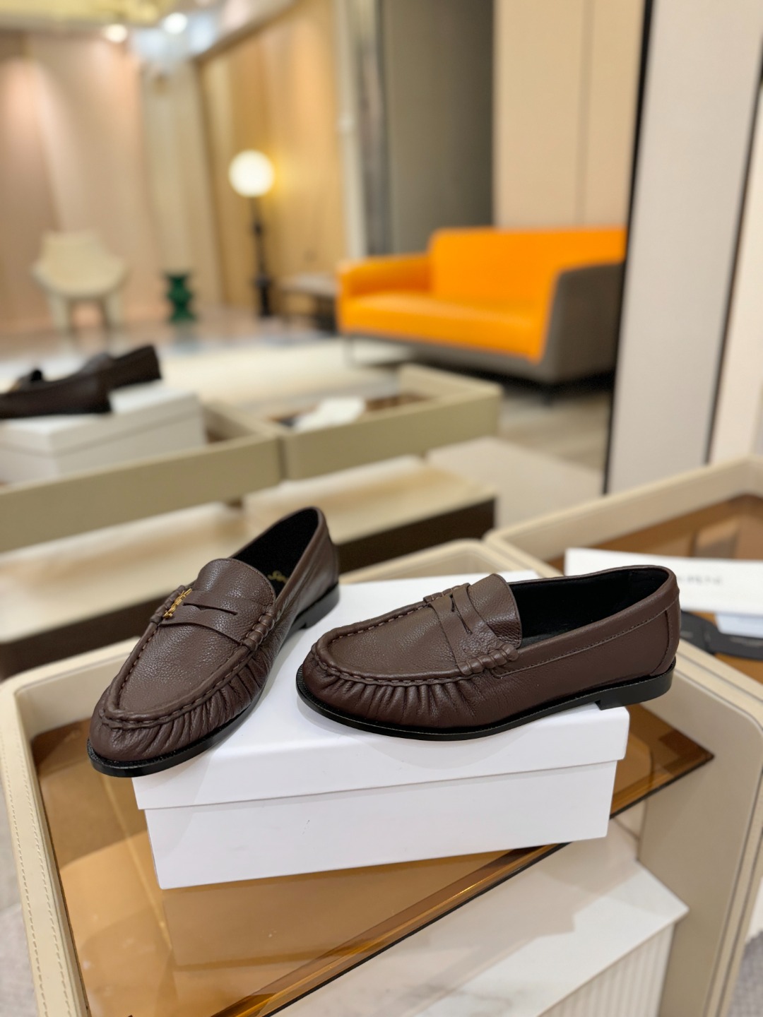 （情侣款） SAINT LAURENT圣罗兰新款褶皱乐福鞋系列🤝🤝YSL女孩的松弛感真的被狠狠拿捏 简直