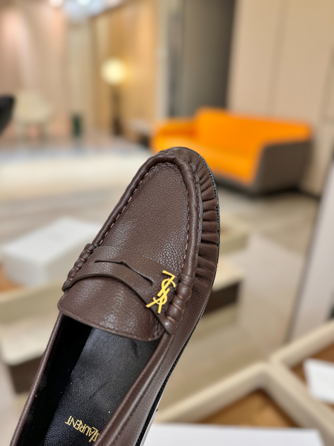 （情侣款） SAINT LAURENT圣罗兰新款褶皱乐福鞋系列🤝🤝YSL女孩的松弛感真的被狠狠拿捏 简直