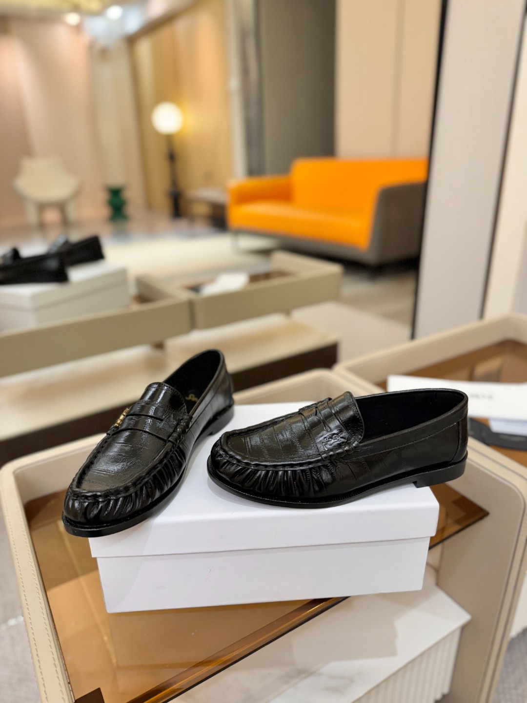 （情侣款） SAINT LAURENT圣罗兰新款褶皱乐福鞋系列🤝🤝YSL女孩的松弛感真的被狠狠拿捏 简直