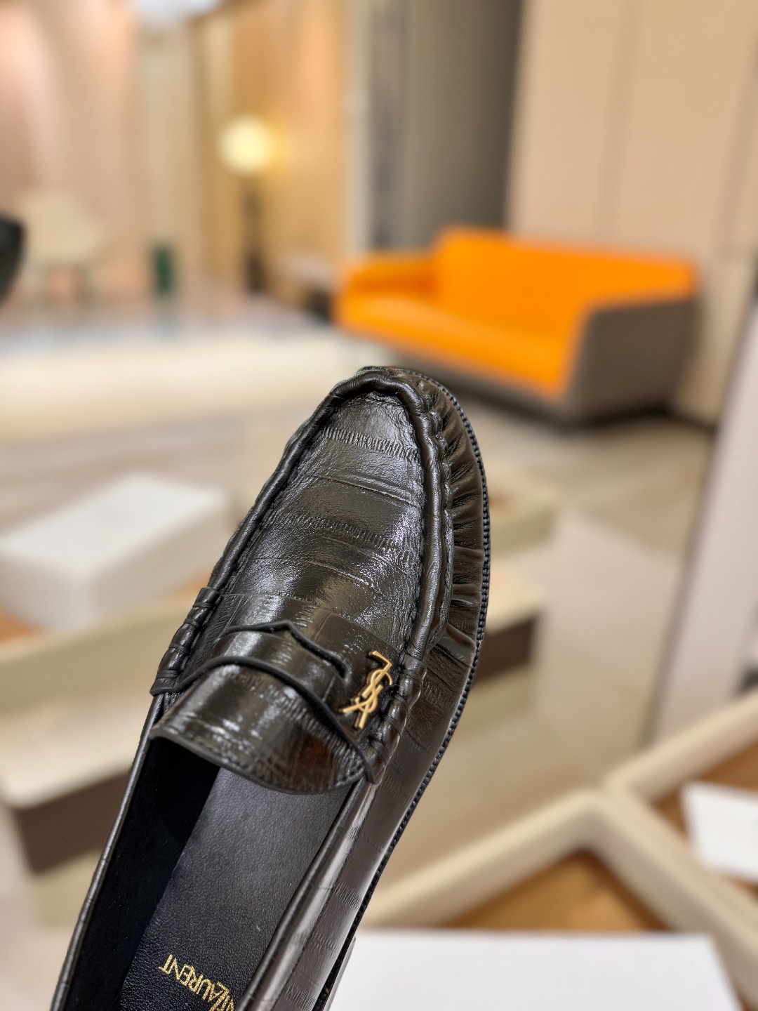 （情侣款） SAINT LAURENT圣罗兰新款褶皱乐福鞋系列🤝🤝YSL女孩的松弛感真的被狠狠拿捏 简直