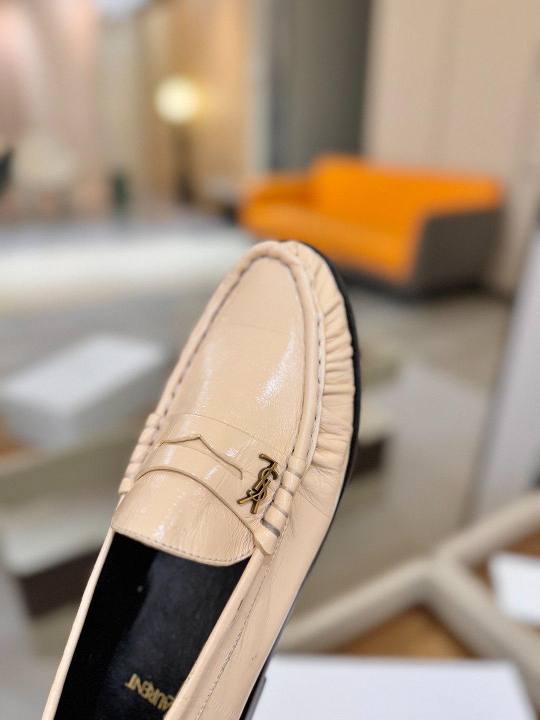 （情侣款） SAINT LAURENT圣罗兰新款褶皱乐福鞋系列🤝🤝YSL女孩的松弛感真的被狠狠拿捏 简直