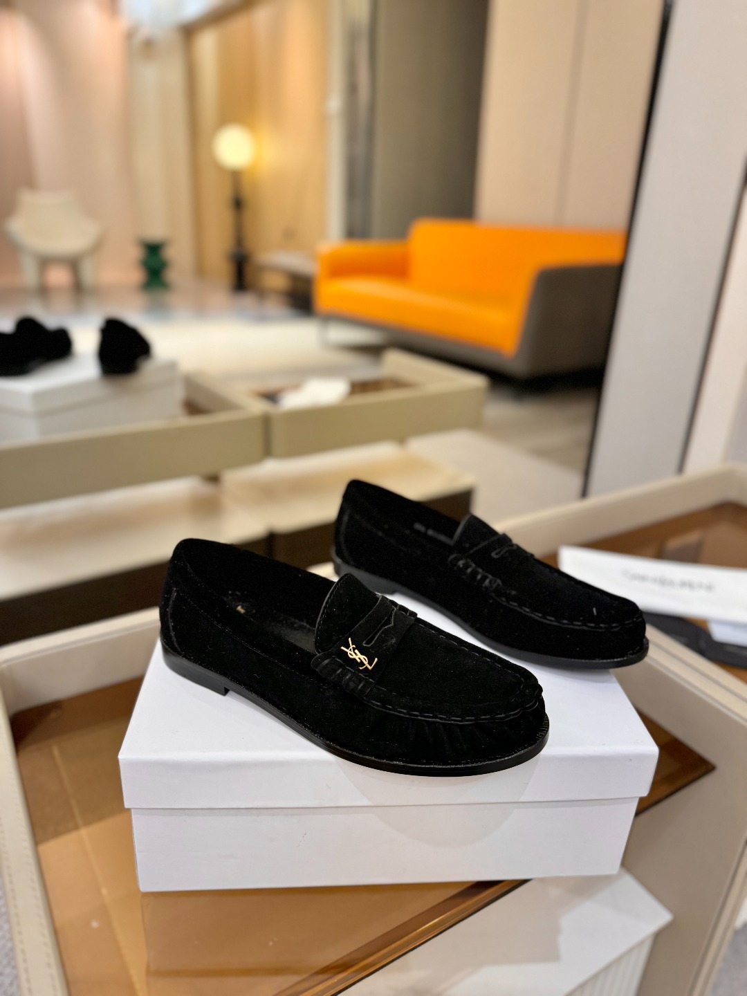 （情侣款） SAINT LAURENT圣罗兰新款褶皱乐福鞋系列🤝🤝YSL女孩的松弛感真的被狠狠拿捏 简直