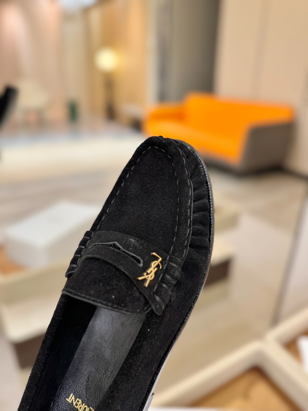 （情侣款） SAINT LAURENT圣罗兰新款褶皱乐福鞋系列🤝🤝YSL女孩的松弛感真的被狠狠拿捏 简直
