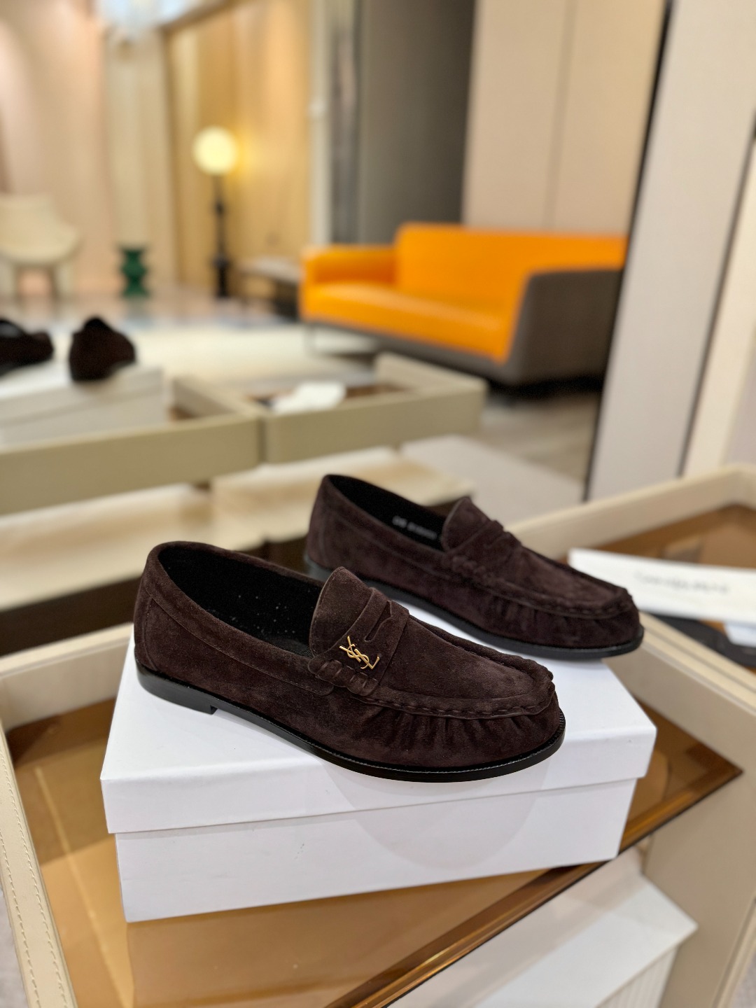 （情侣款） SAINT LAURENT圣罗兰新款褶皱乐福鞋系列🤝🤝YSL女孩的松弛感真的被狠狠拿捏 简直