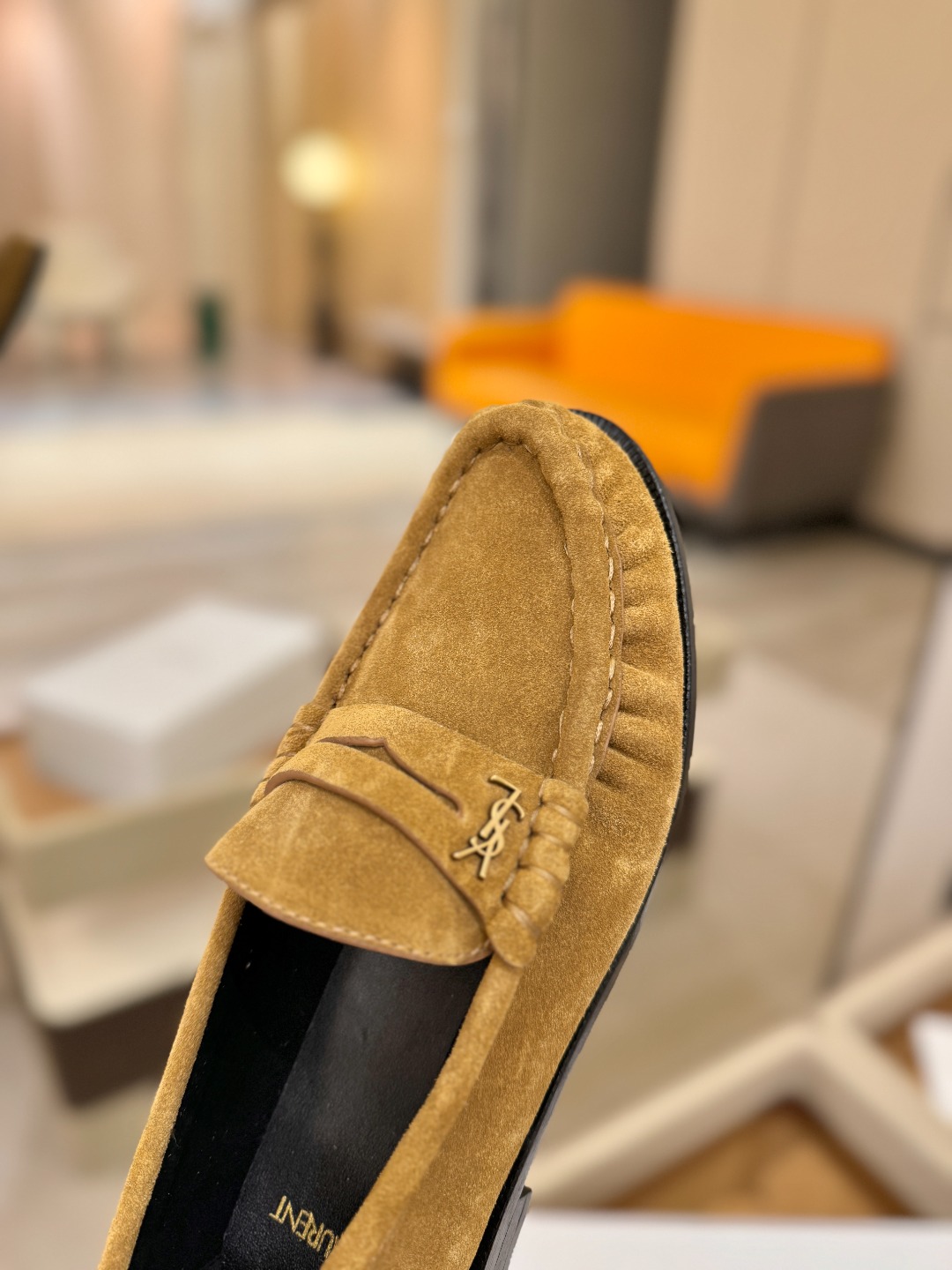 （情侣款） SAINT LAURENT圣罗兰新款褶皱乐福鞋系列🤝🤝YSL女孩的松弛感真的被狠狠拿捏 简直