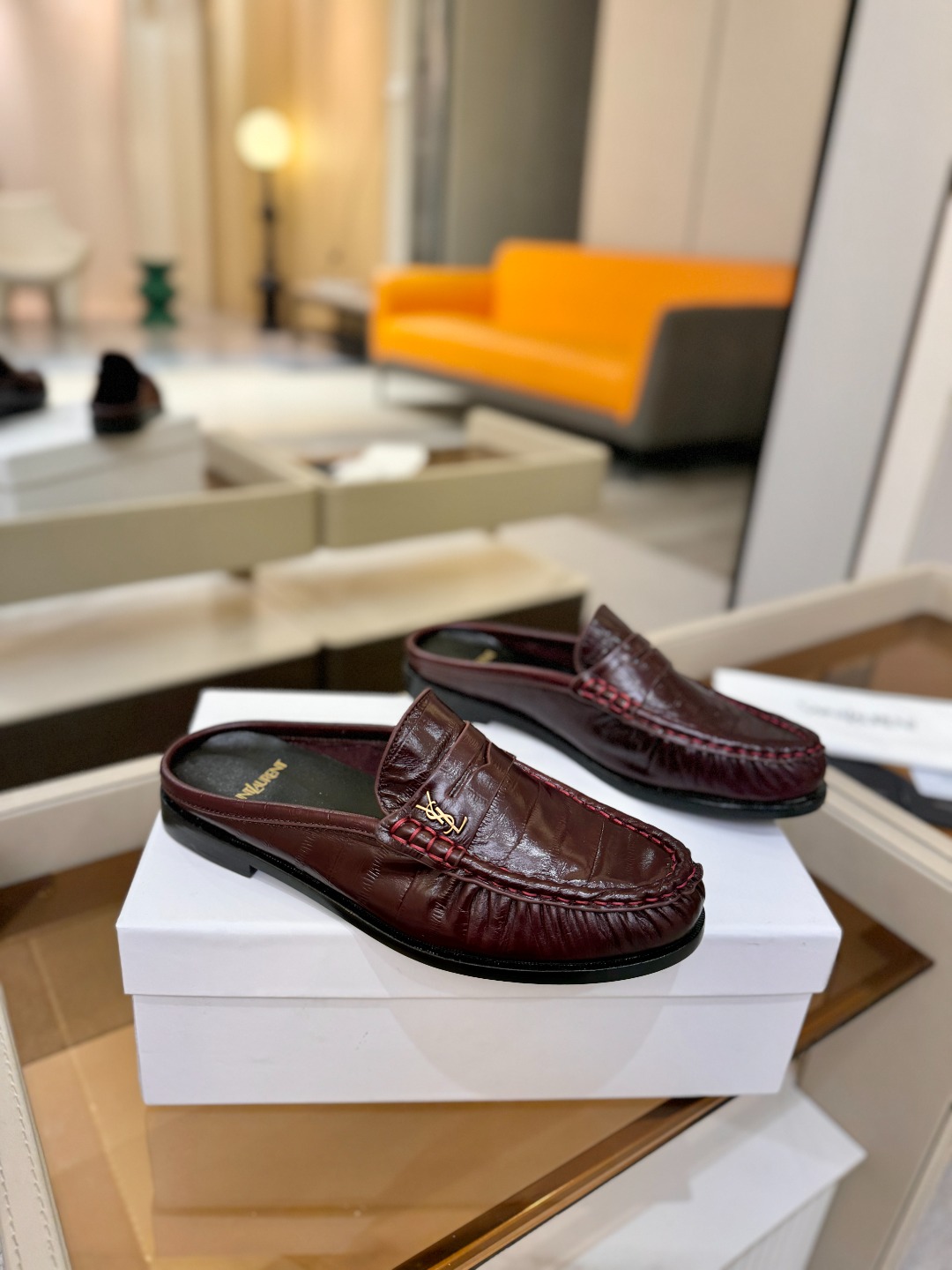 （情侣款） SAINT LAURENT圣罗兰新款褶皱乐福鞋系列🤝🤝YSL女孩的松弛感真的被狠狠拿捏 简直