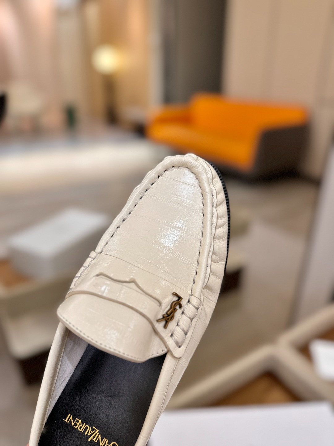 （情侣款） SAINT LAURENT圣罗兰新款褶皱乐福鞋系列🤝🤝YSL女孩的松弛感真的被狠狠拿捏 简直