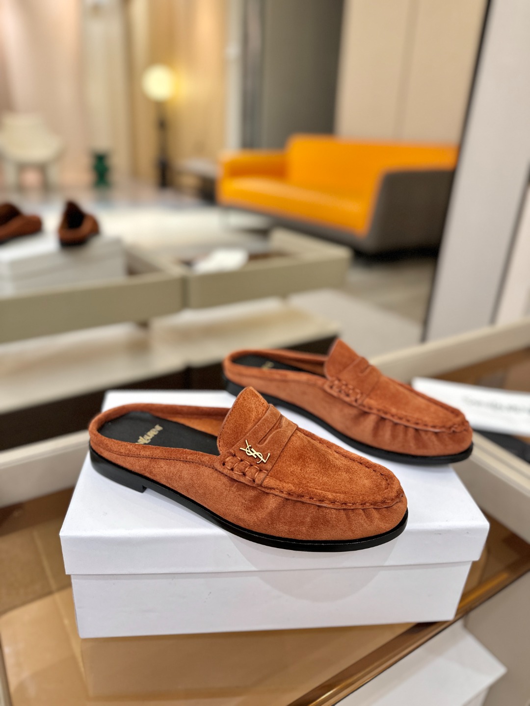 （情侣款） SAINT LAURENT圣罗兰新款褶皱乐福鞋系列🤝🤝YSL女孩的松弛感真的被狠狠拿捏 简直