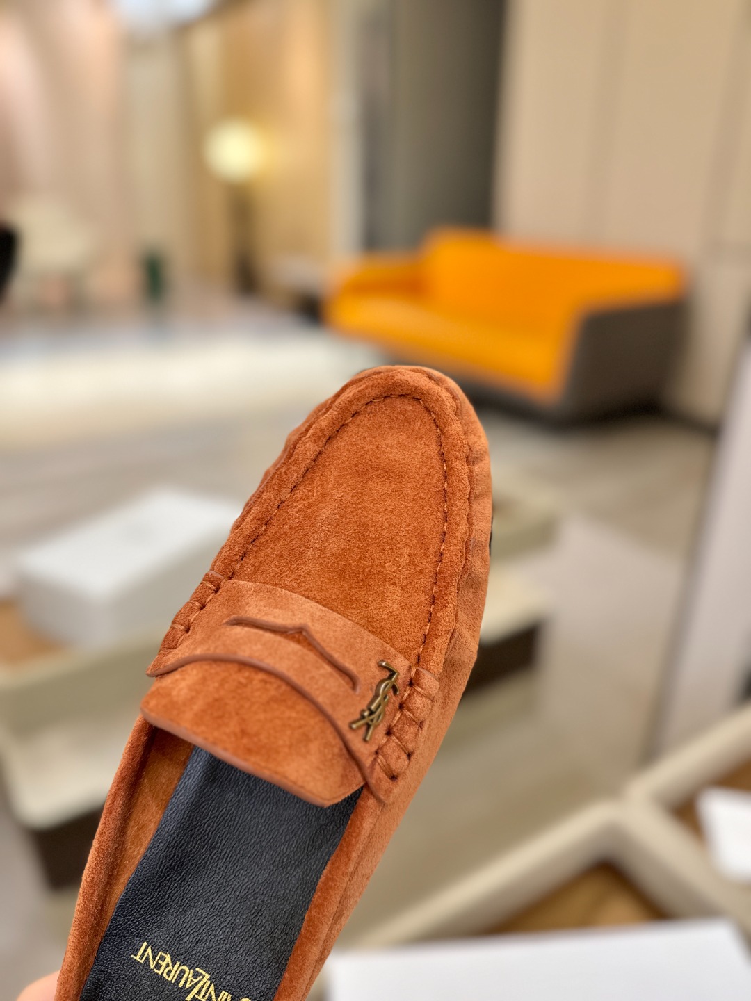 （情侣款） SAINT LAURENT圣罗兰新款褶皱乐福鞋系列🤝🤝YSL女孩的松弛感真的被狠狠拿捏 简直