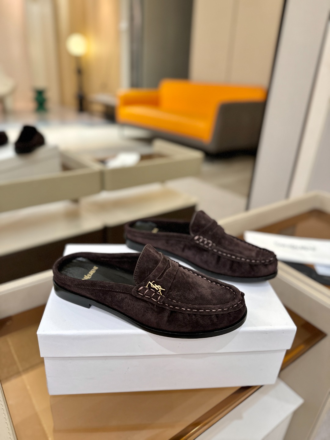 （情侣款） SAINT LAURENT圣罗兰新款褶皱乐福鞋系列🤝🤝YSL女孩的松弛感真的被狠狠拿捏 简直