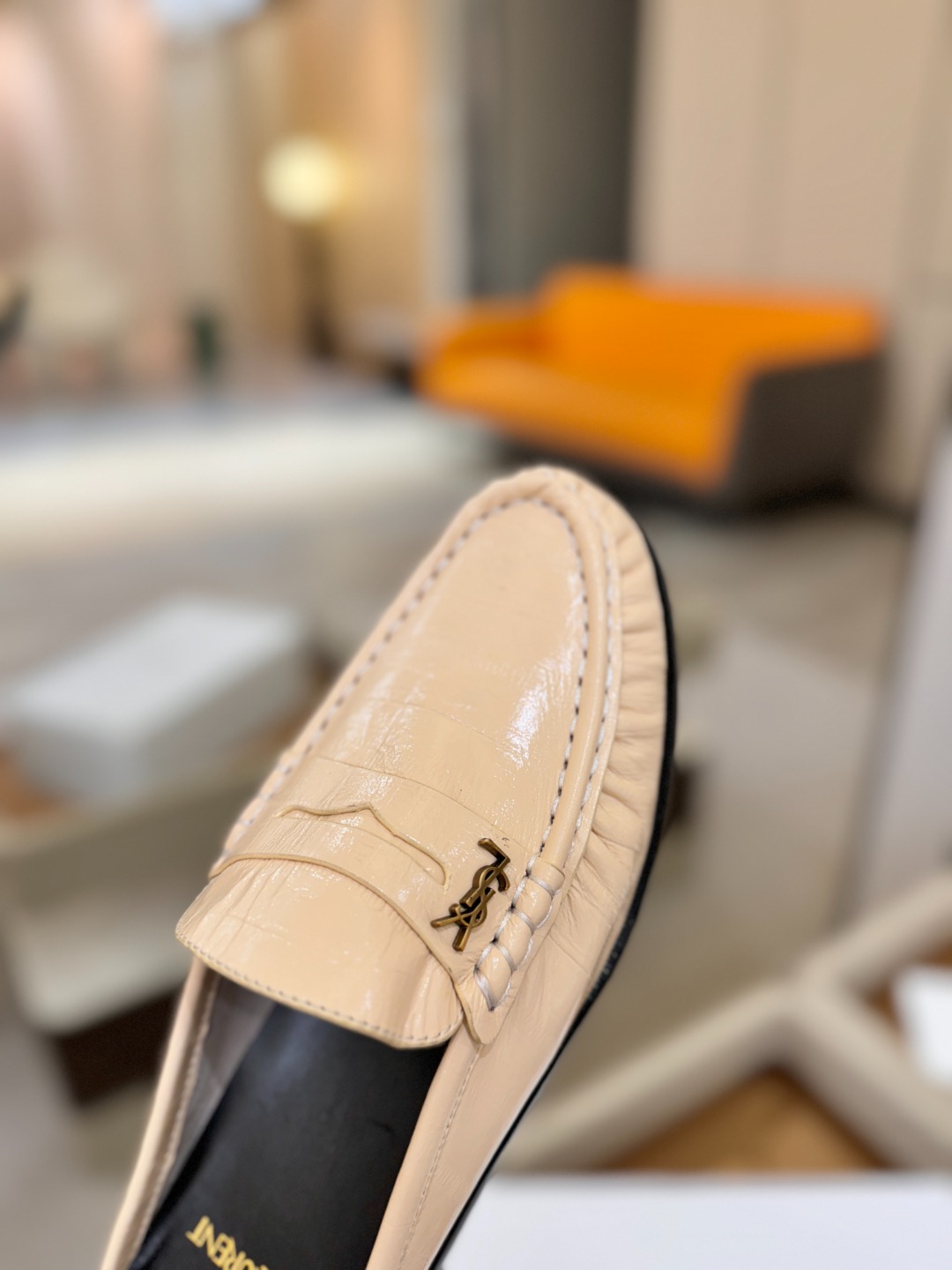 （情侣款） SAINT LAURENT圣罗兰新款褶皱乐福鞋系列🤝🤝YSL女孩的松弛感真的被狠狠拿捏 简直