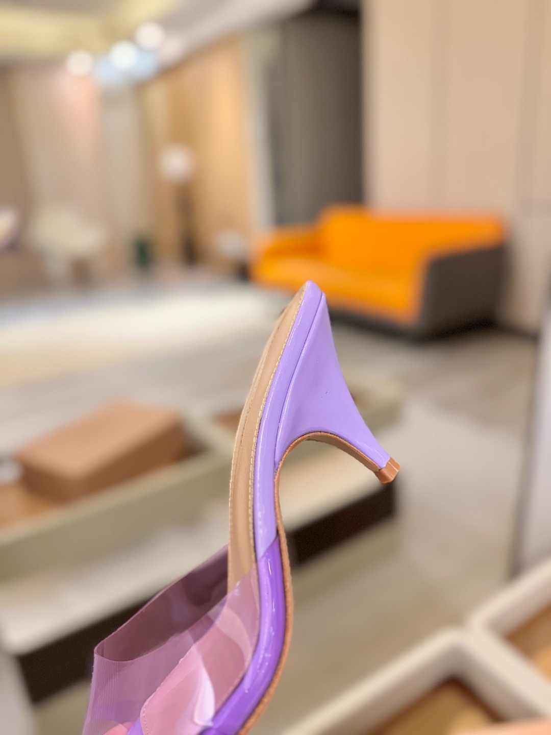 Gianvito Rossi 👠胶片拖鞋顶级版本！代购品质！👡圆头高坡跟跟拖鞋，宛如从童话中走来的仙履💖