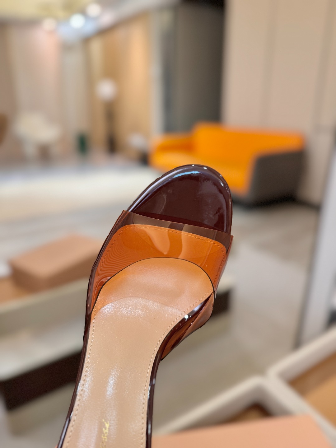 Gianvito Rossi 👠胶片拖鞋顶级版本！代购品质！👡圆头高坡跟跟拖鞋，宛如从童话中走来的仙履💖