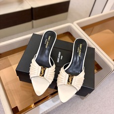 YSL「SAINT LAURENT*」 夏季新品 金属头优雅大气高跟凉鞋——————————全新春夏系列 YSL「SAINT LAURENT*」 夏季新品 金属头优雅大气高跟凉鞋——————————全新春夏系列