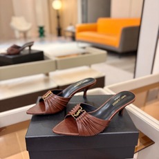 YSL「SAINT LAURENT*」 夏季新品 金属头优雅大气高跟凉鞋——————————全新春夏系列 YSL「SAINT LAURENT*」 夏季新品 金属头优雅大气高跟凉鞋——————————全新春夏系列