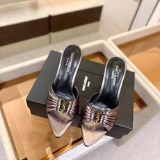 YSL「SAINT LAURENT*」 夏季新品 金属头优雅大气高跟凉鞋——————————全新春夏系列 YSL「SAINT LAURENT*」 夏季新品 金属头优雅大气高跟凉鞋——————————全新春夏系列