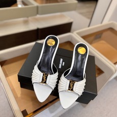 YSL「SAINT LAURENT*」 夏季新品 尖头优雅大气高跟拖鞋 —————————— 尖头设计拉长腿部线条, YSL「SAINT LAURENT*」 夏季新品 尖头优雅大气高跟拖鞋 —————————— 尖头设计拉长腿部线条,