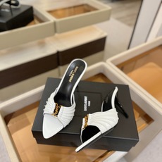YSL「SAINT LAURENT*」 夏季新品 尖头优雅大气高跟拖鞋 —————————— 尖头设计拉长腿部线条, YSL「SAINT LAURENT*」 夏季新品 尖头优雅大气高跟拖鞋 —————————— 尖头设计拉长腿部线条,