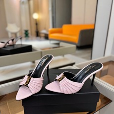 YSL「SAINT LAURENT*」 夏季新品 尖头优雅大气高跟拖鞋 —————————— 尖头设计拉长腿部线条, YSL「SAINT LAURENT*」 夏季新品 尖头优雅大气高跟拖鞋 —————————— 尖头设计拉长腿部线条,