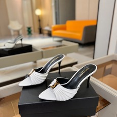 YSL「SAINT LAURENT*」 夏季新品 尖头优雅大气高跟拖鞋 —————————— 尖头设计拉长腿部线条, YSL「SAINT LAURENT*」 夏季新品 尖头优雅大气高跟拖鞋 —————————— 尖头设计拉长腿部线条,