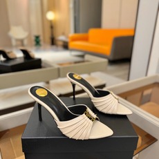 YSL「SAINT LAURENT*」 夏季新品 尖头优雅大气高跟拖鞋 —————————— 尖头设计拉长腿部线条, YSL「SAINT LAURENT*」 夏季新品 尖头优雅大气高跟拖鞋 —————————— 尖头设计拉长腿部线条,