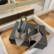 YSL「SAINT LAURENT*」 夏季新品 尖头优雅大气高跟拖鞋 —————————— 尖头设计拉长腿部线条, YSL「SAINT LAURENT*」 夏季新品 尖头优雅大气高跟拖鞋 —————————— 尖头设计拉长腿部线条,