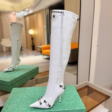 Balenciaga巴黎世家 Cagole 高筒靴 多色重工铆钉尖头过膝长靴✨ 多款鲜亮配色随心挑选,亮面皮质高级吸睛 Balenciaga巴黎世家 Cagole 高筒靴 多色重工铆钉尖头过膝长靴✨ 多款鲜亮配色随心挑选,亮面皮质高级吸睛