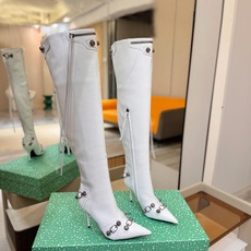 Balenciaga巴黎世家 Cagole 高筒靴 多色重工铆钉尖头过膝长靴✨ 多款鲜亮配色随心挑选,亮面皮质高级吸睛 Balenciaga巴黎世家 Cagole 高筒靴 多色重工铆钉尖头过膝长靴✨ 多款鲜亮配色随心挑选,亮面皮质高级吸睛