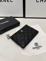 Chanel Top
 Wallet Black Cowhide Fashion