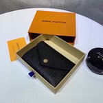 Louis Vuitton Wallet Black Khaki