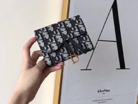 Dior Wallet Black Cowhide Fall/Winter Collection