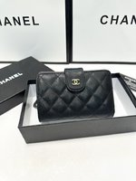 Chanel Wallet Black Sheepskin Fashion