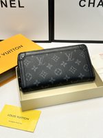 Louis Vuitton LV Soft Trunk Wallet Best knockoff
 Black Monogram Eclipse