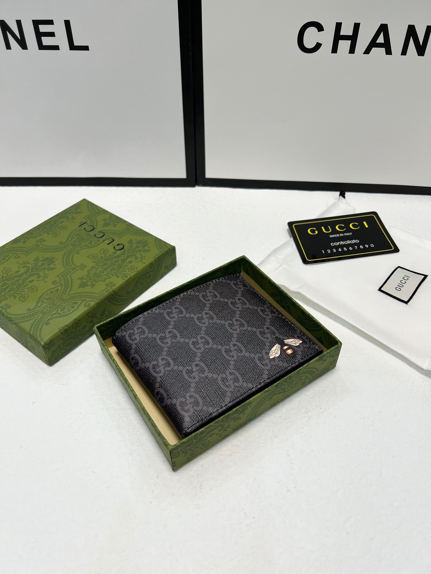 Gucci Wallet Black Printing