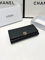 Loewe Wallet Black Cowhide