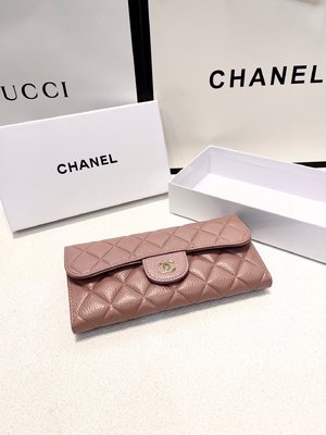 Chanel Wallet Black Pink Cowhide