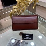 MontBlanc Clutches & Pouch Bags Brown Cowhide