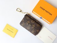 Louis Vuitton Wallet Card pack Black Monogram Canvas M49431