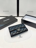 Chanel Best
 Wallet Black Sheepskin Fashion