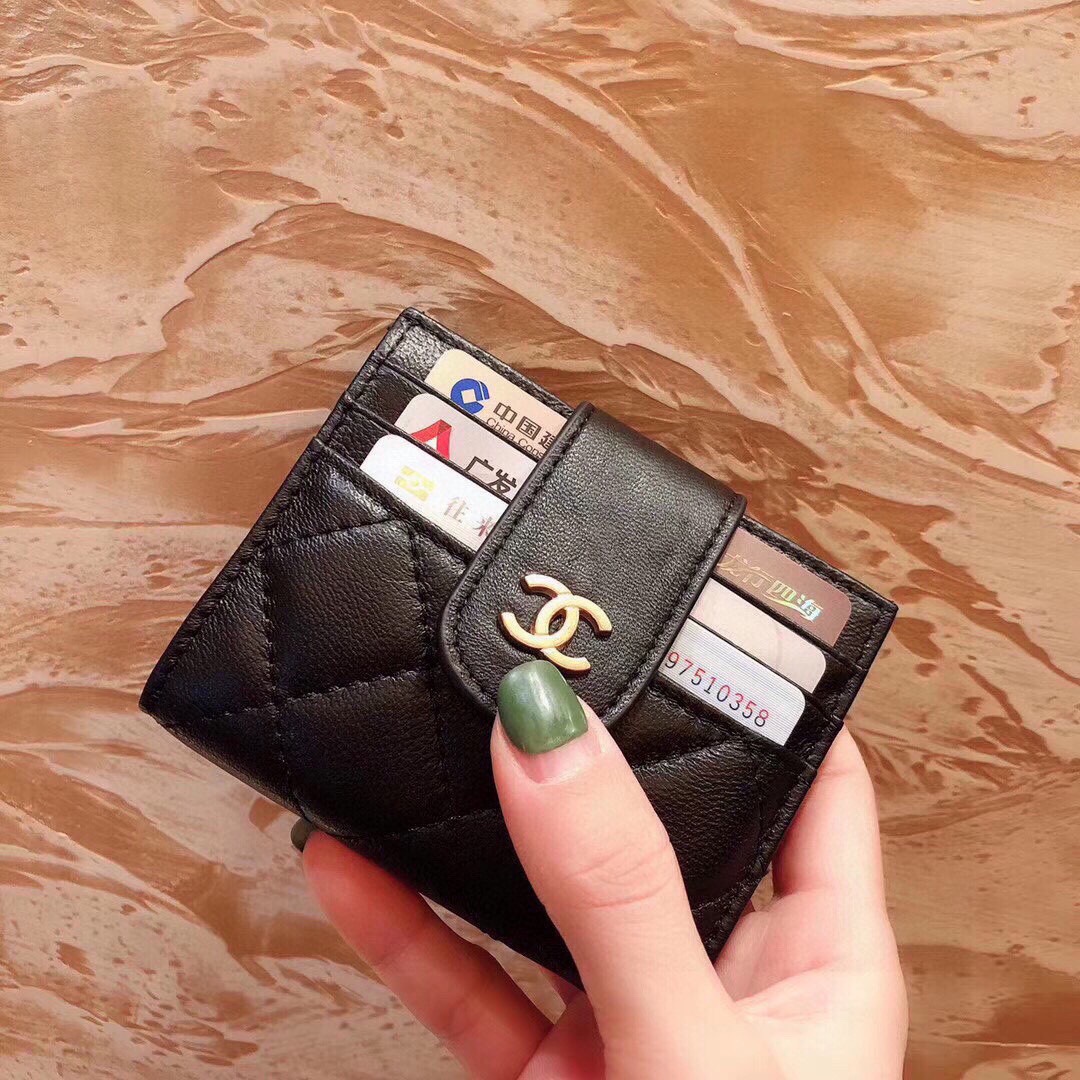 Chanel Wallet Card pack Black
