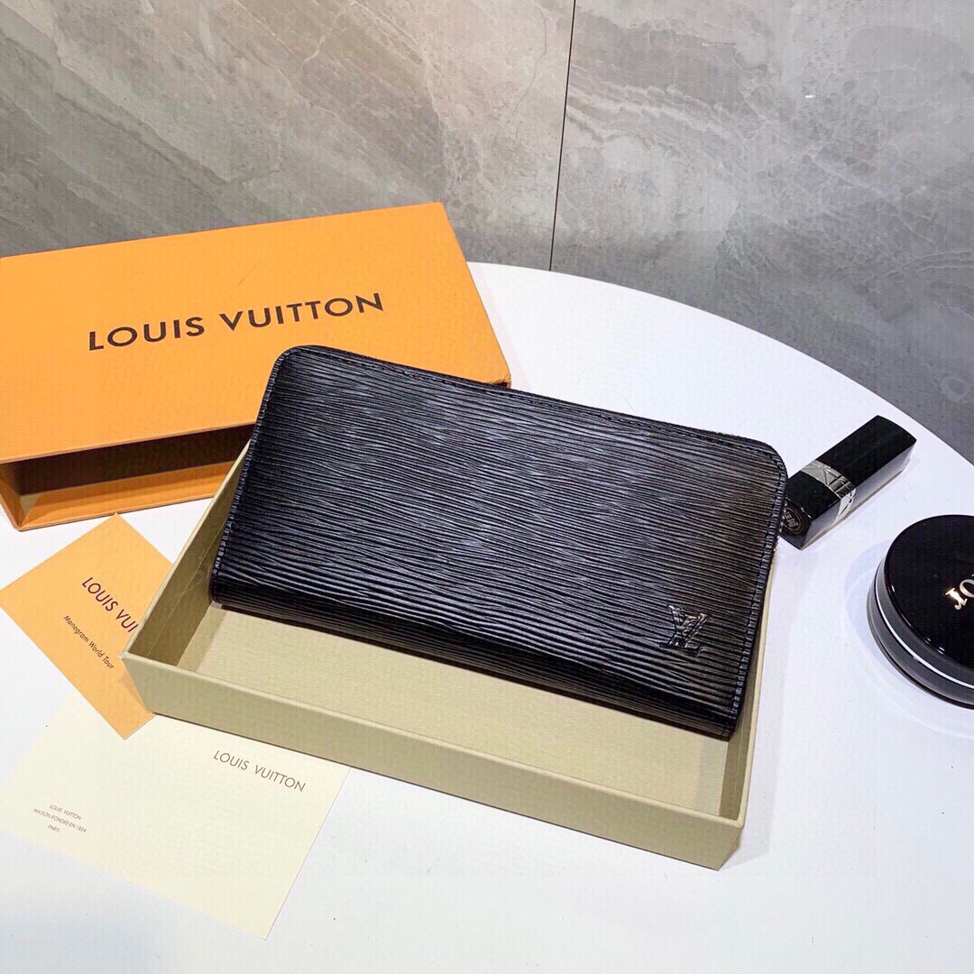 Louis Vuitton Taschen Kupplungsbeutel Schwarz Epi