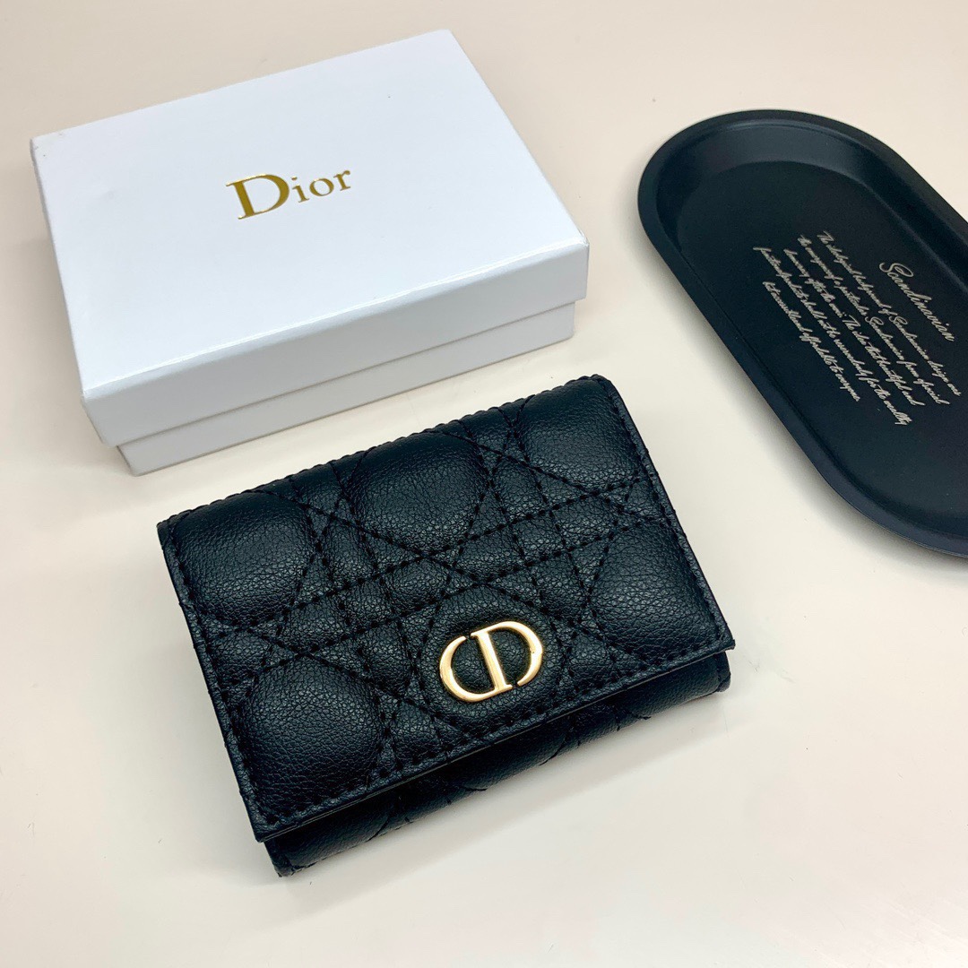 Dior Wallet Black Lady Mini