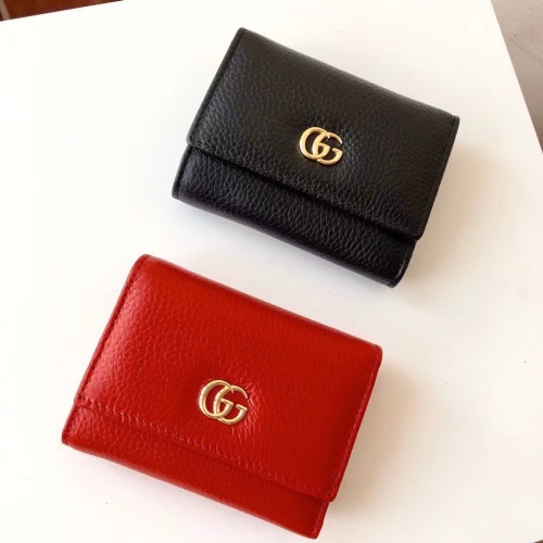 Gucci 546584 Women's Leather Wallet, Compact and Stylish, Black & Red 1 Gucci 546584 Women's Leather Wallet, Compact and Stylish, Black & Red